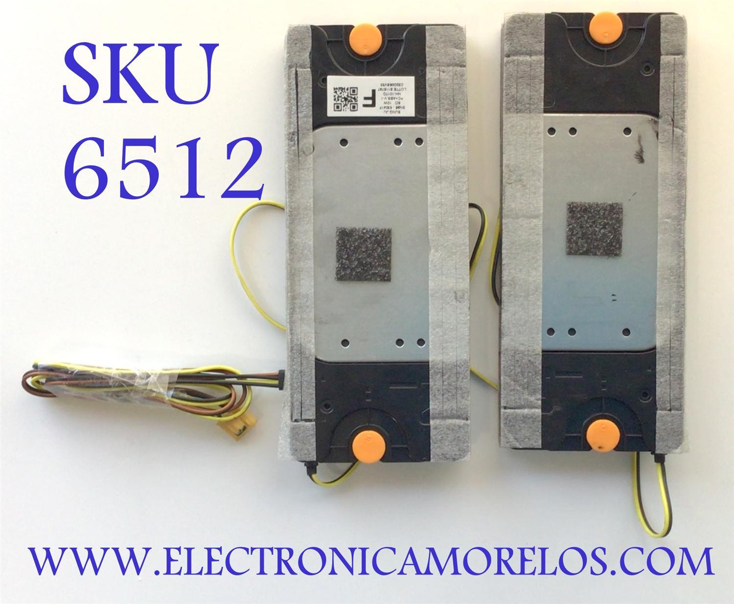 KIT DE BOCINAS PARA TV SAMSUNG / NUMERO DE PARTE BN96-53041F / NH-1017D / BN9653041F / 53041F / C32D05SV33 / PANEL CY-TA085FLAVIH / MODELO QN85QN90AAFXZA AC05